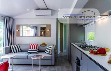 Mobils Diffusion - Mobil-home d’occasion design – Trigano – 2 chambres, climatisation