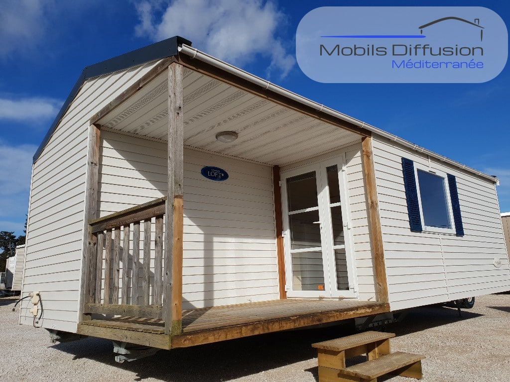 Mobils Diffusion - Mobil-home d’occasion – Rapidhome 2 chambres avec terrasse – 2010