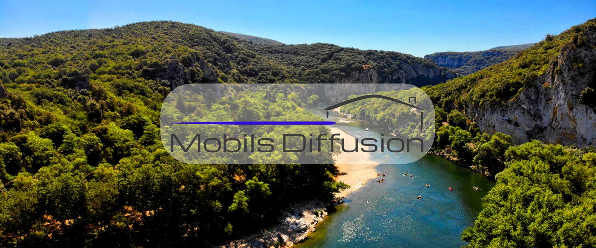 Mobils Diffusion - Terrain pour mobil-home au camping en Auvergne-Rhône-Alpes dans la vallée ardéchoise