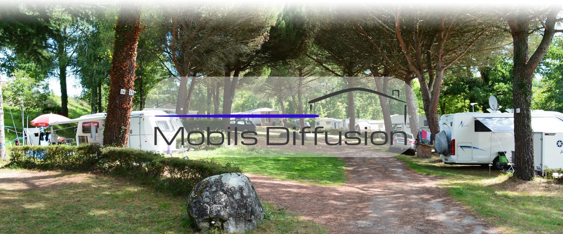 Mobils Diffusion - Plot of land for mobile-home in camping near a lake in Aveyron 12