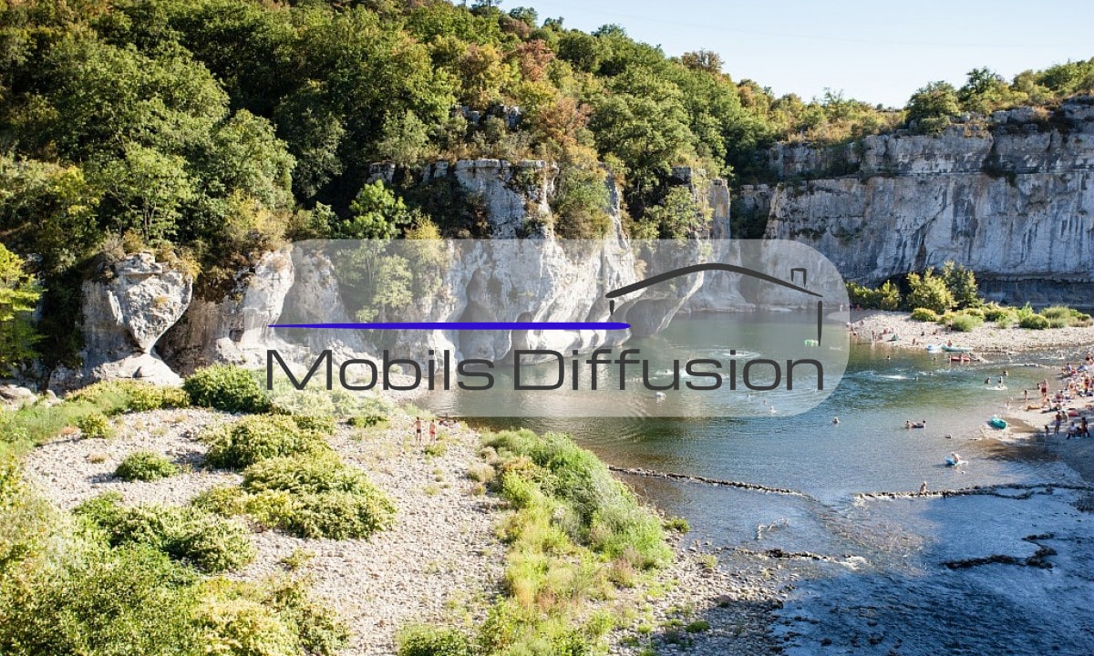 Mobils Diffusion - Plot of land for mobile home in a nice Ardèchois campsite