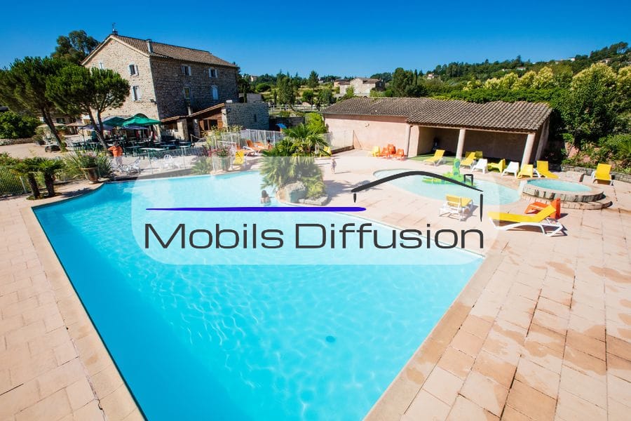 Mobils Diffusion - Plot of land for mobile home in a nice Ardèchois campsite