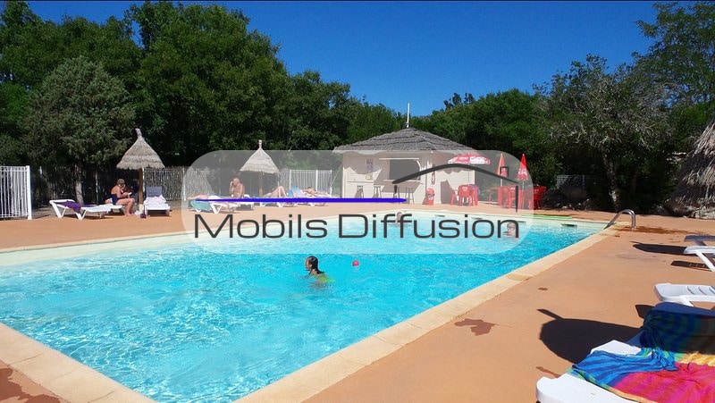 Mobils Diffusion - Pitch for mobile home in this campsite in the north of the Gard