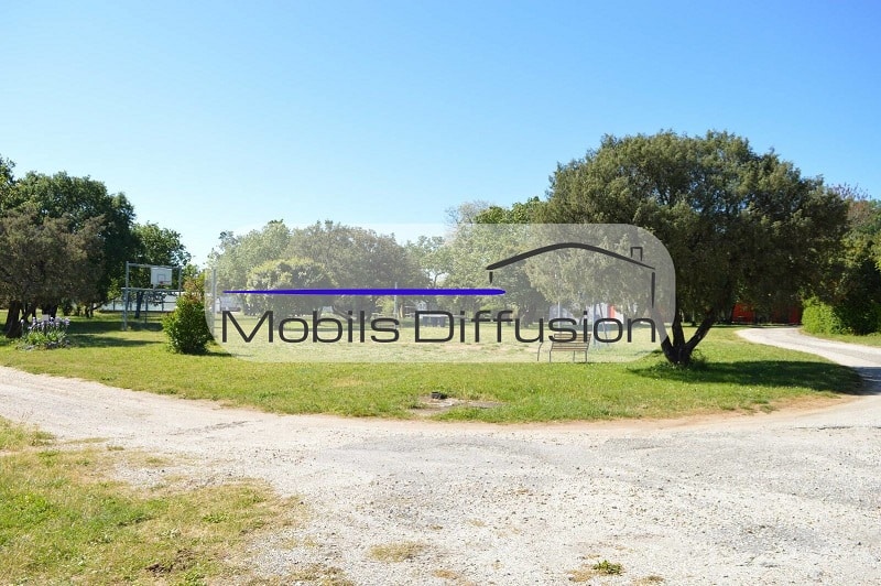 Mobils Diffusion - Pitch for mobile home in this campsite in the north of the Gard